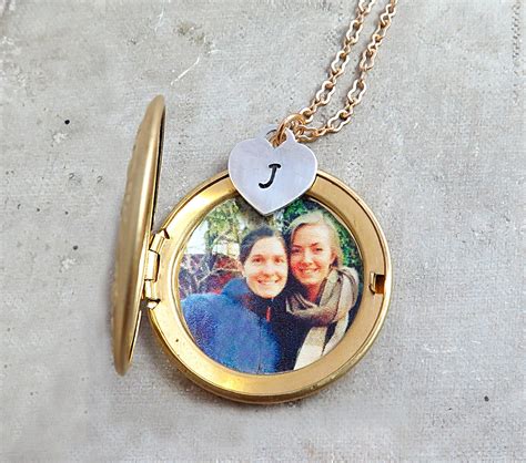 personalized locket necklace with photo.